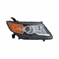 Escapada Right Bezel Halogen Headslight for 2014-2017 Honda Odyssey, Black ES3078791